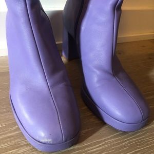 Miista Platform Purple Boots